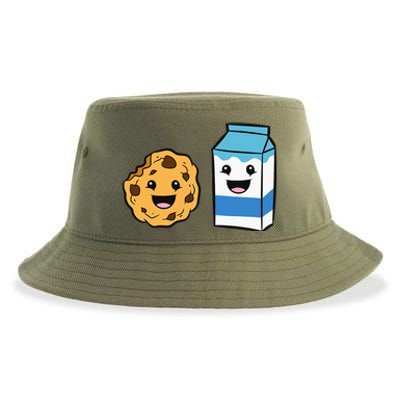 Kawaii Milk Chocolate Chip Cookie Sustainable Bucket Hat