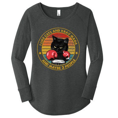 Krav Maga Cat Martial Arts Israel Defense Forces Women's Perfect Tri Tunic Long Sleeve Shirt