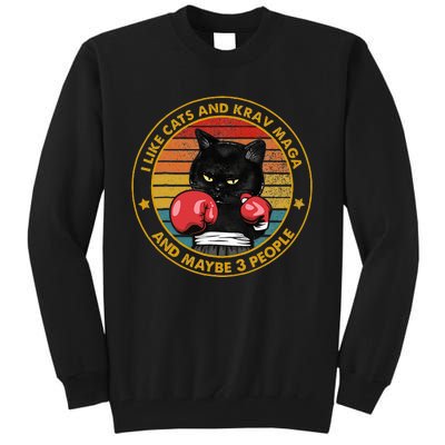 Krav Maga Cat Martial Arts Israel Defense Forces Tall Sweatshirt