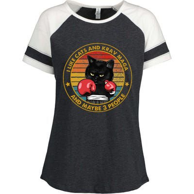 Krav Maga Cat Martial Arts Israel Defense Forces Enza Ladies Jersey Colorblock Tee