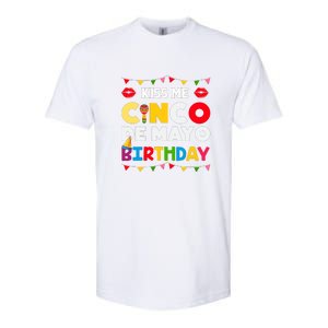 Kiss Me Cinco De Mayo Birthday Gift Softstyle® CVC T-Shirt