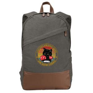 Krav Maga Cat Martial Arts Israel Defense Forces Cotton Canvas Backpack