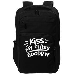 Kiss My Class Goodbye Funny Graduation Impact Tech Backpack