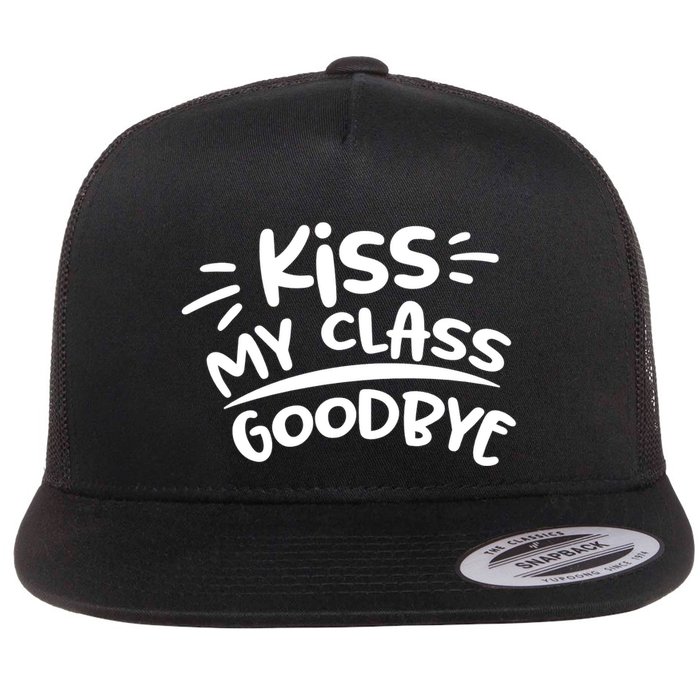 Kiss My Class Goodbye Funny Graduation Flatbill Hat