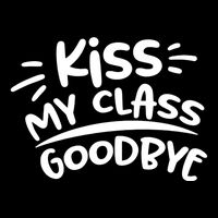 Kiss My Class Goodbye Funny Graduation Flatbill Hat