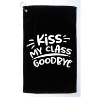 Kiss My Class Goodbye Funny Graduation Golf Towel