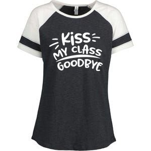 Kiss My Class Goodbye Funny Graduation Enza Ladies Jersey Colorblock Tee