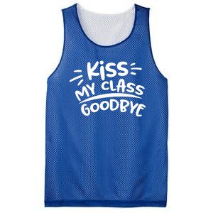 Kiss My Class Goodbye Funny Graduation Mesh Reversible Basketball Jersey Tank