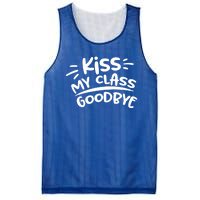 Kiss My Class Goodbye Funny Graduation Mesh Reversible Basketball Jersey Tank