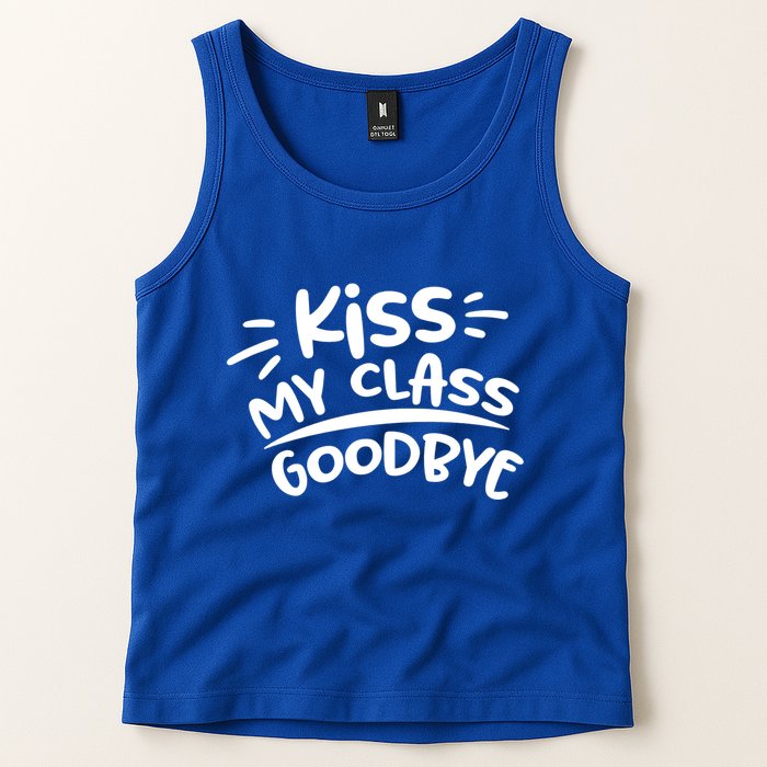 Kiss My Class Goodbye Funny Graduation Tank Top