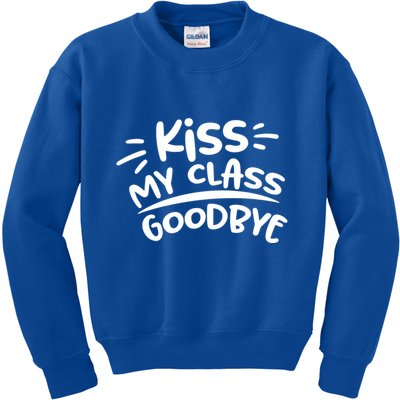 Kiss My Class Goodbye Funny Graduation Kids Sweatshirt