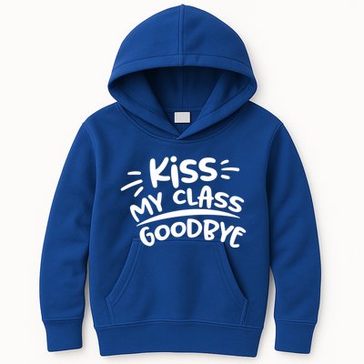 Kiss My Class Goodbye Funny Graduation Kids Hoodie