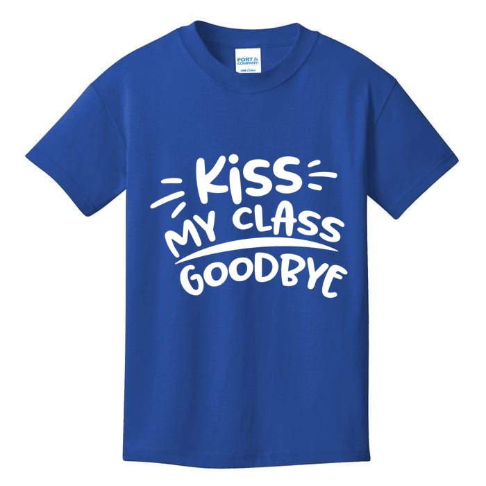 Kiss My Class Goodbye Funny Graduation Kids T-Shirt