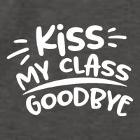 Kiss My Class Goodbye Funny Graduation Vector Backpack