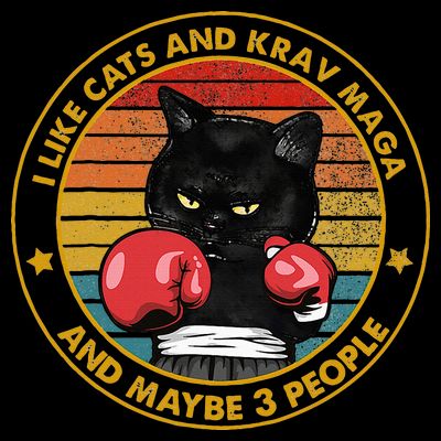 Krav Maga Cat Martial Arts Israel Defense Forces T-Shirt