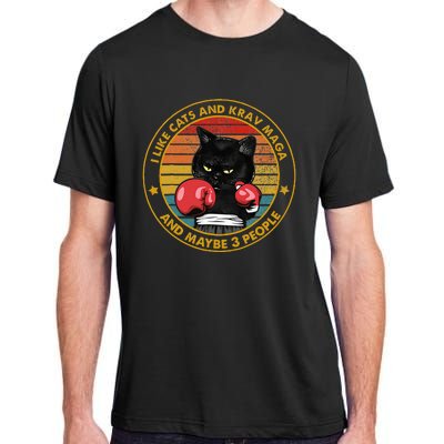 Krav Maga Cat Martial Arts Israel Defense Forces Adult ChromaSoft Performance T-Shirt