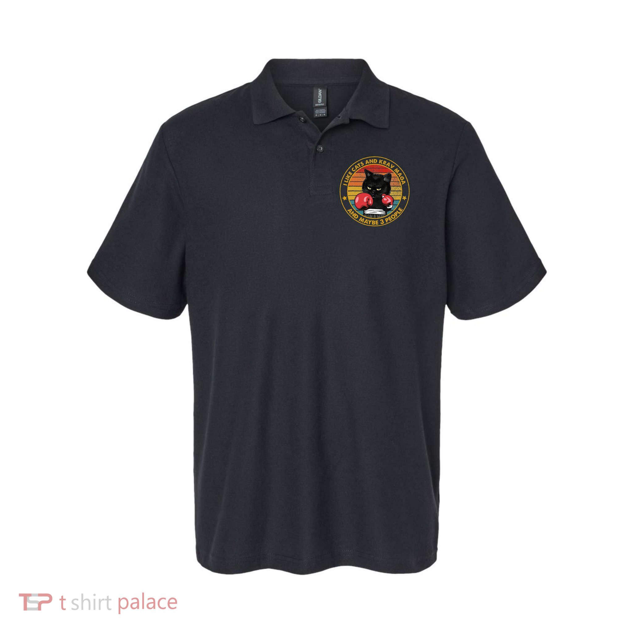 Krav Maga Cat Martial Arts Israel Defense Forces Polo