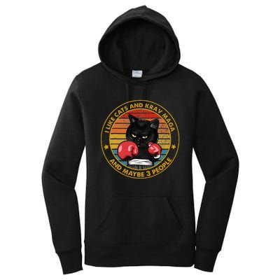 Krav Maga Cat Martial Arts Israel Defense Forces Women's Pullover Hoodie