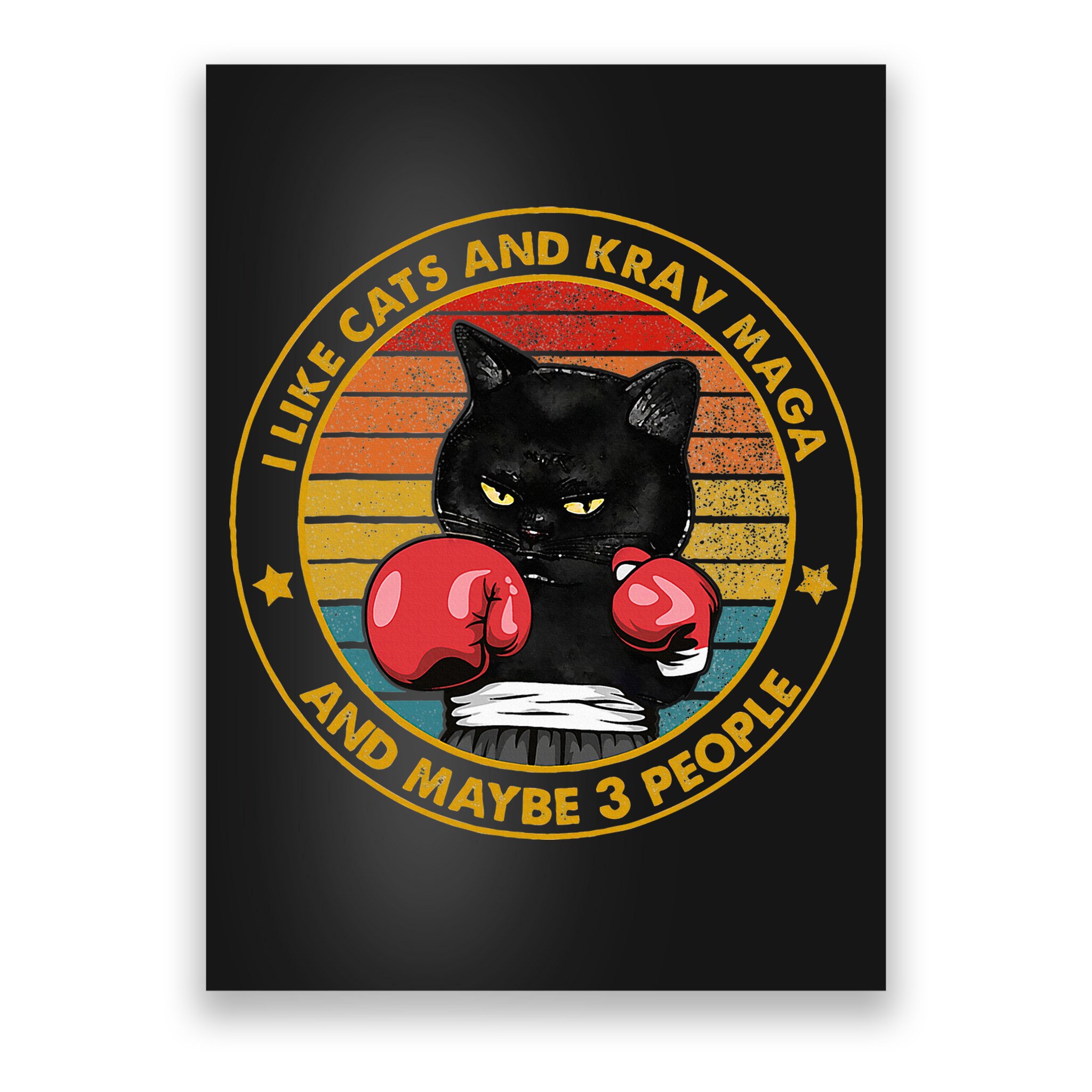Krav Maga Cat Martial Arts Israel Defense Forces Poster
