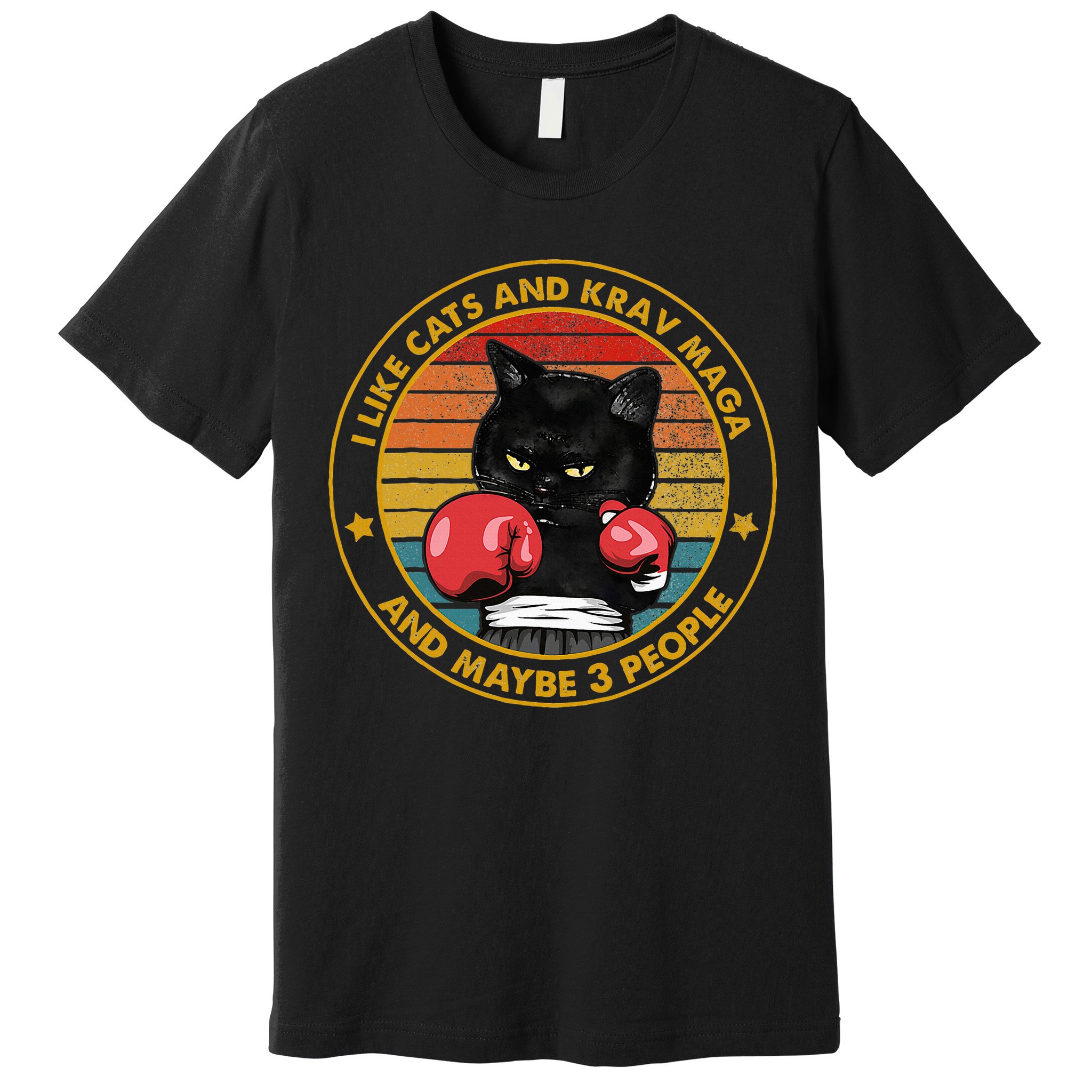 Krav Maga Cat Martial Arts Israel Defense Forces Premium T-Shirt