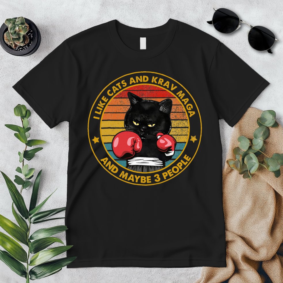 Krav Maga Cat Martial Arts Israel Defense Forces Premium T-Shirt