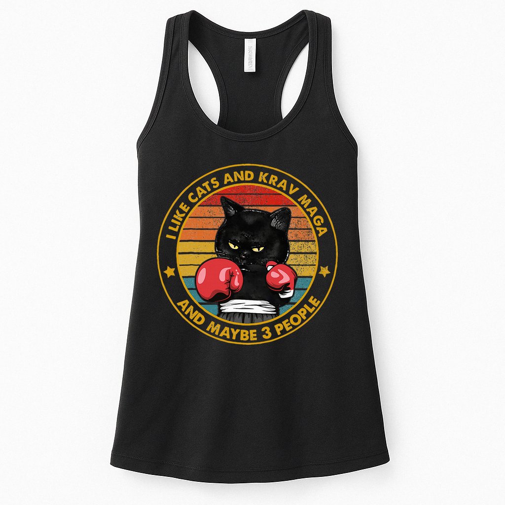 Krav Maga Cat Martial Arts Israel Defense Forces Womens Tank Top