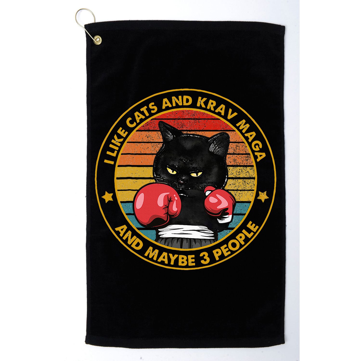 Krav Maga Cat Martial Arts Israel Defense Forces Golf Towel