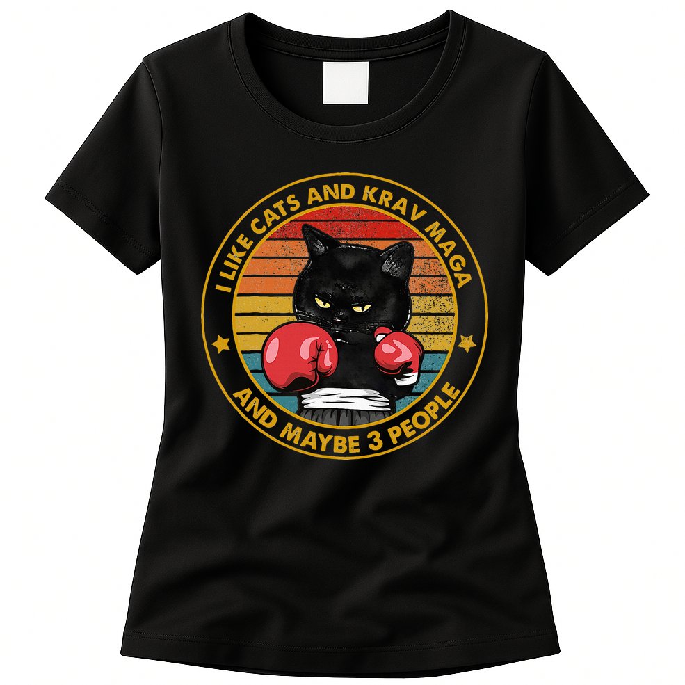 Krav Maga Cat Martial Arts Israel Defense Forces Womens T-Shirt