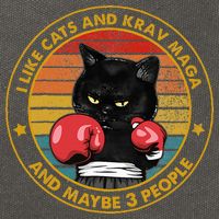 Krav Maga Cat Martial Arts Israel Defense Forces Cotton Canvas Backpack