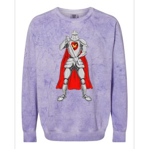 Knight Medieval Costume Funny Halloween Cosplay Lazy Gift Colorblast Crewneck Sweatshirt