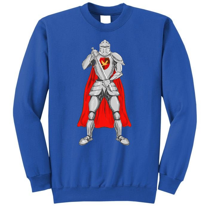 Knight Medieval Costume Funny Halloween Cosplay Lazy Gift Sweatshirt