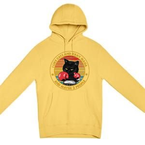 Krav Maga Cat Martial Arts Israel Defense Forces Gift Premium Pullover Hoodie