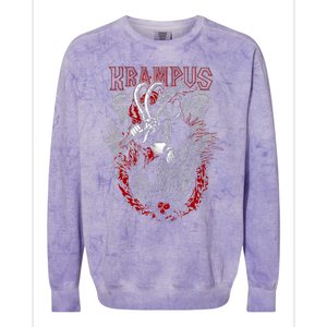 Krampus Merry Christmas Holiday Chrismas Horror Funny Colorblast Crewneck Sweatshirt