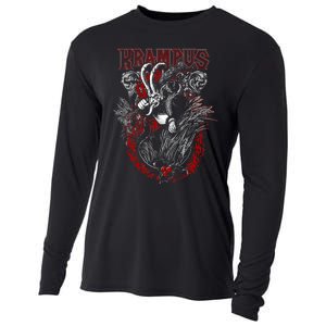 Krampus Merry Christmas Holiday Chrismas Horror Funny Cooling Performance Long Sleeve Crew