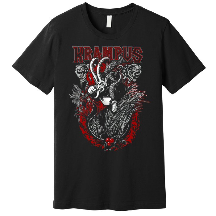 Krampus Merry Christmas Holiday Chrismas Horror Funny Premium T-Shirt