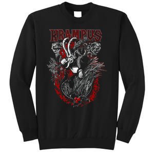 Krampus Merry Christmas Holiday Chrismas Horror Funny Tall Sweatshirt