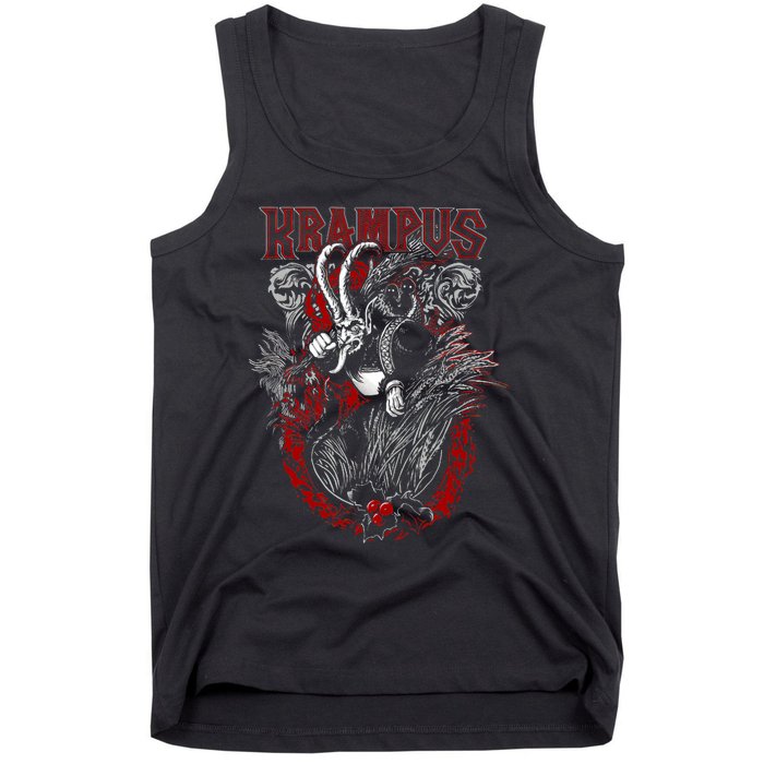 Krampus Merry Christmas Holiday Chrismas Horror Funny Tank Top