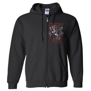 Krampus Merry Christmas Holiday Chrismas Horror Funny Full Zip Hoodie