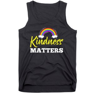 Kindness Matters Colorful Rainbow Be Kind AntiBullying Tank Top