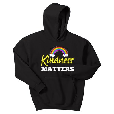 Kindness Matters Colorful Rainbow Be Kind AntiBullying Kids Hoodie