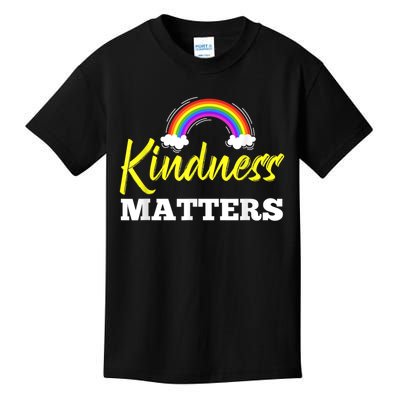 Kindness Matters Colorful Rainbow Be Kind AntiBullying Kids T-Shirt