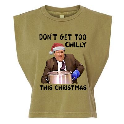 Kevin Malone Dont Get Too Chilly This Christmas Garment-Dyed Women's Muscle Tee