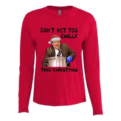 Kevin Malone Dont Get Too Chilly This Christmas Womens Cotton Relaxed Long Sleeve T-Shirt