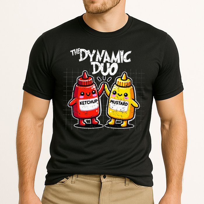 K.E.T.C.H.U.P Mustard Dynamic Duo Best Friends Performance Shirt