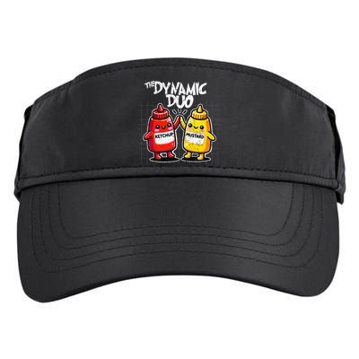 K.E.T.C.H.U.P Mustard Dynamic Duo Best Friends Adult Drive Performance Visor