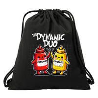 K.E.T.C.H.U.P Mustard Dynamic Duo Best Friends Drawstring Bag
