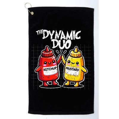 K.E.T.C.H.U.P Mustard Dynamic Duo Best Friends Golf Towel