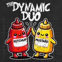 K.E.T.C.H.U.P Mustard Dynamic Duo Best Friends Microfiber Hand Towel