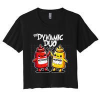 K.E.T.C.H.U.P Mustard Dynamic Duo Best Friends Crop Top