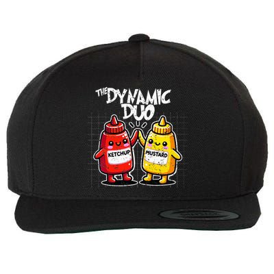 K.E.T.C.H.U.P Mustard Dynamic Duo Best Friends Wool Snapback Cap